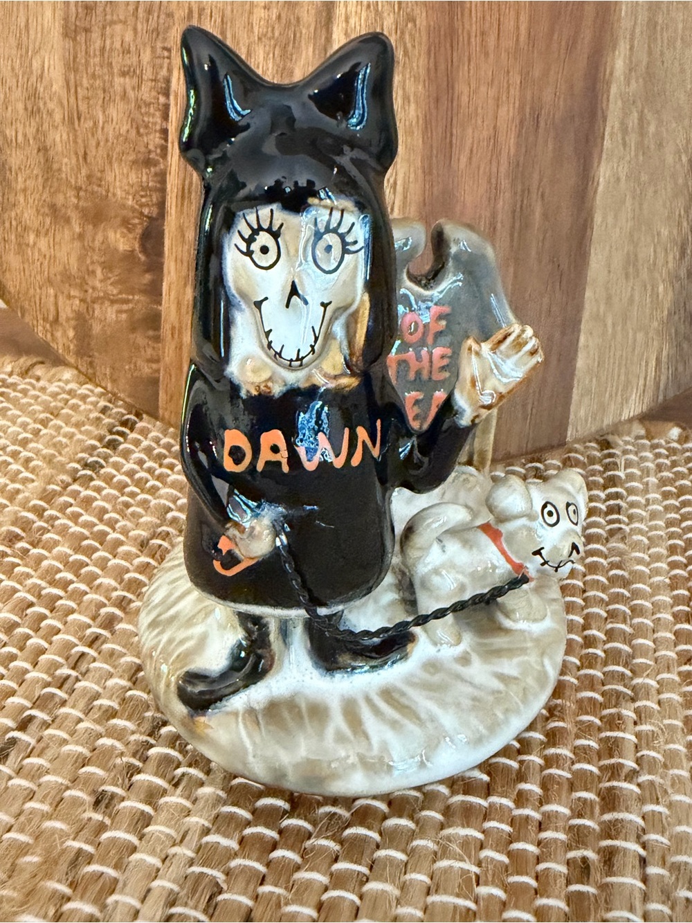 2014 Yankee Candle Dawn of the Dead Candle Jar Topper - Boney Bunch
